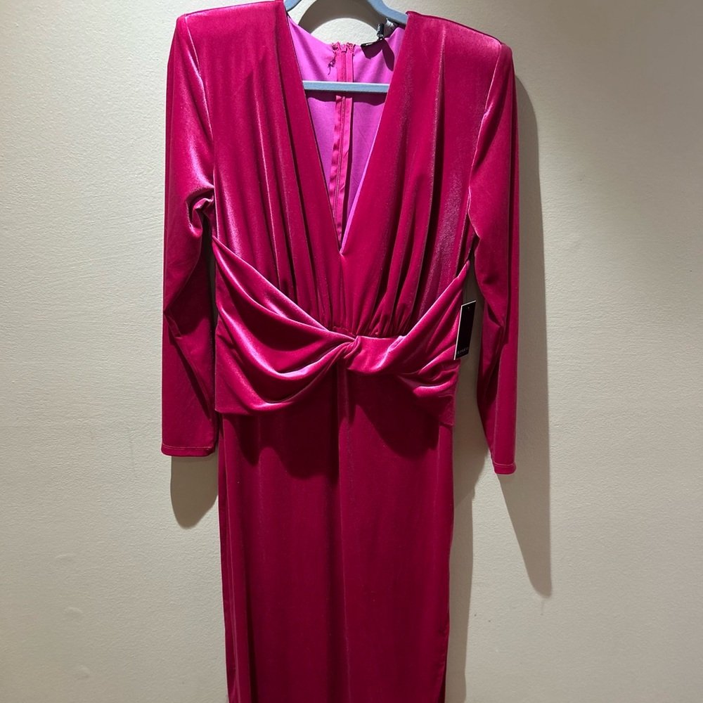 Eloquii satin wrap dress